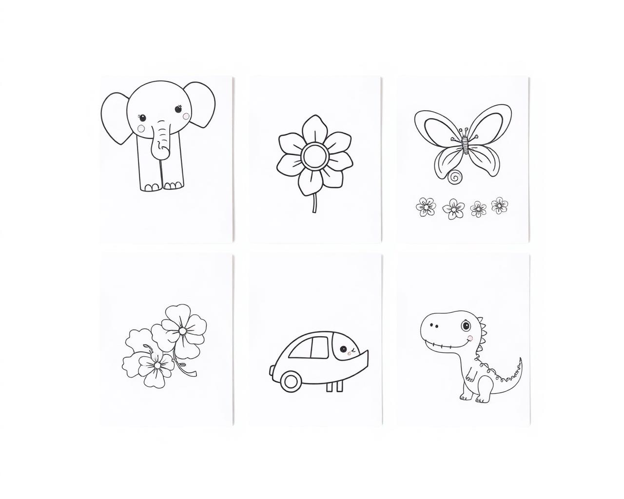 500+ Coloring Pages preview pages