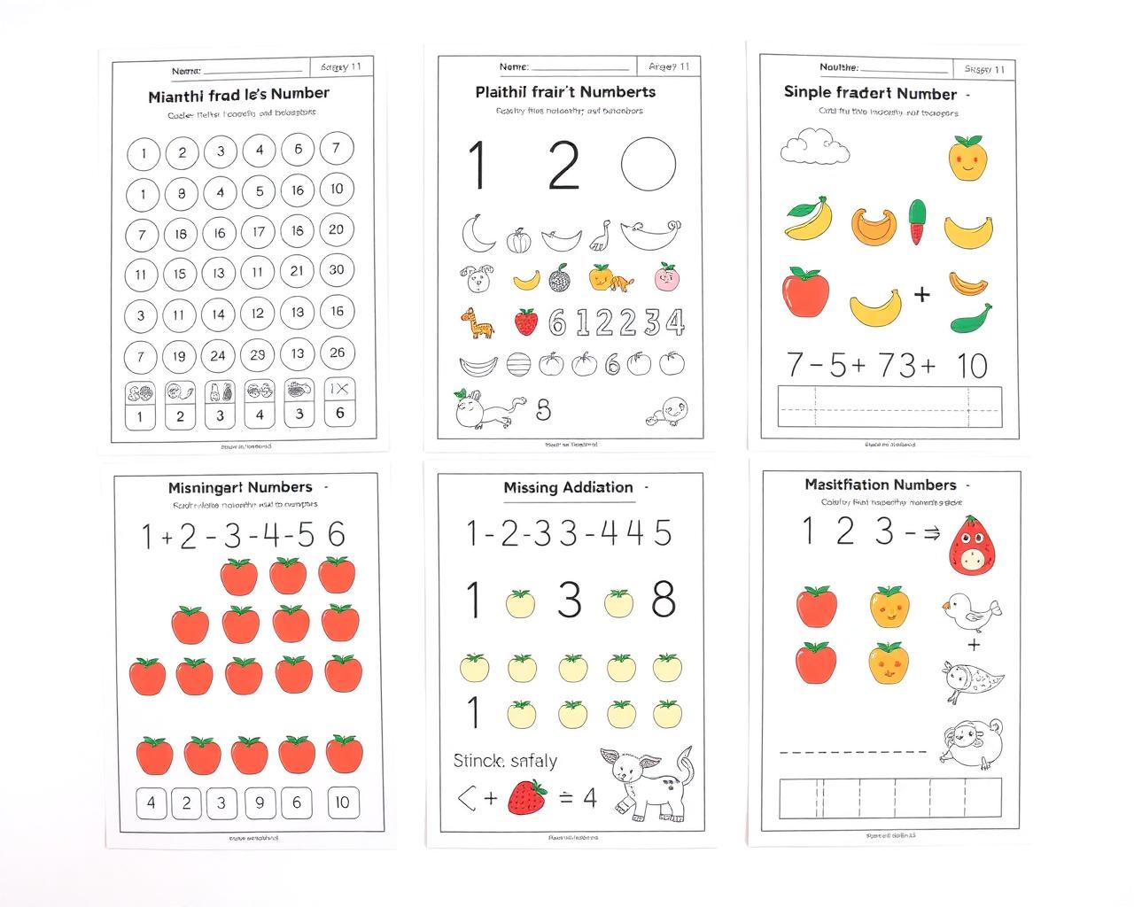 Numbers & Math preview pages
