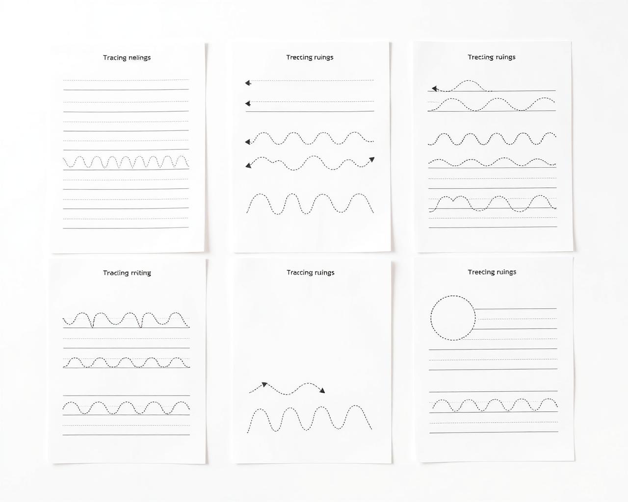 Tracing & Pre-Writing preview pages